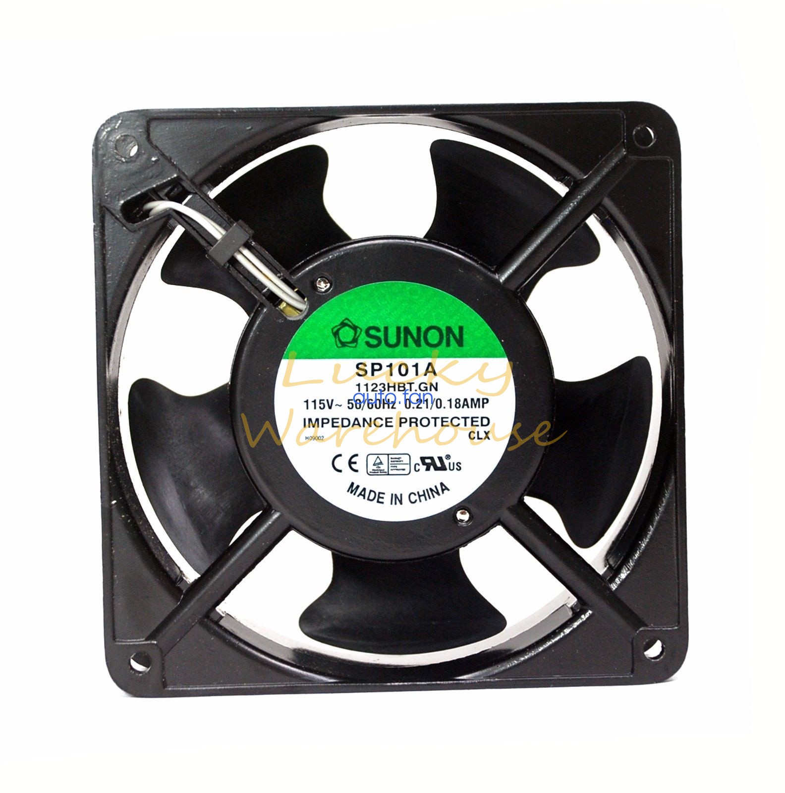 For SUNON SP101A 1123HBT.GN Aluminum frame chassis fan 115V 120*120*38MM
