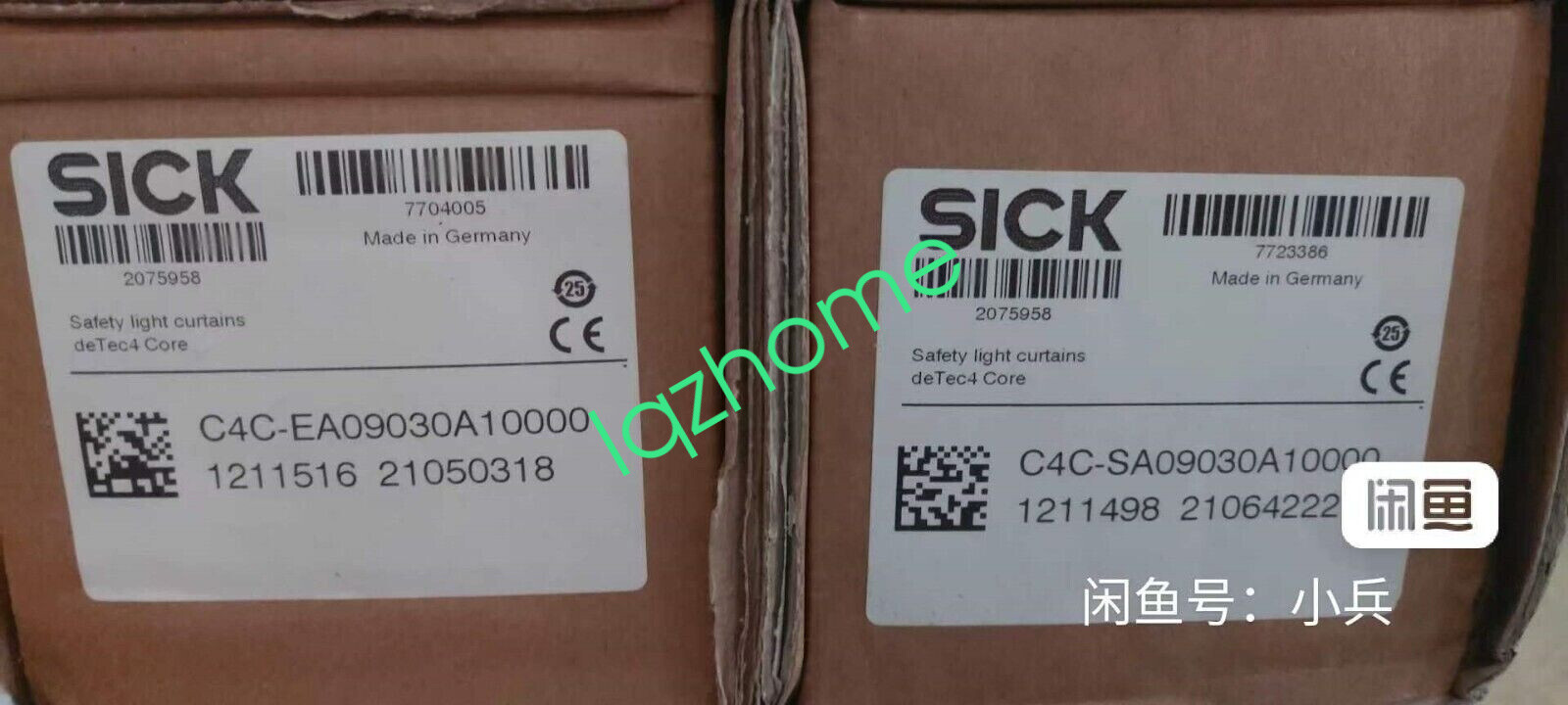 One pair of SICK C4C-EA09030A10000+C4C-SA09030A10000 (DHL or EMS) #N1790 YF