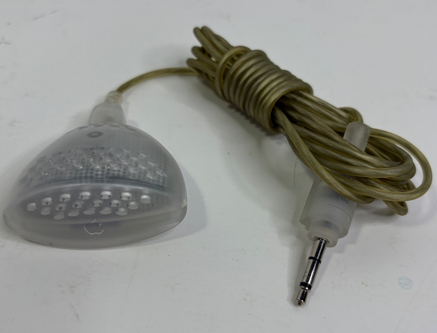 Vintage Apple PlainTalk Microphone Omnidirectional Clear 590-0736 Macintosh AP04