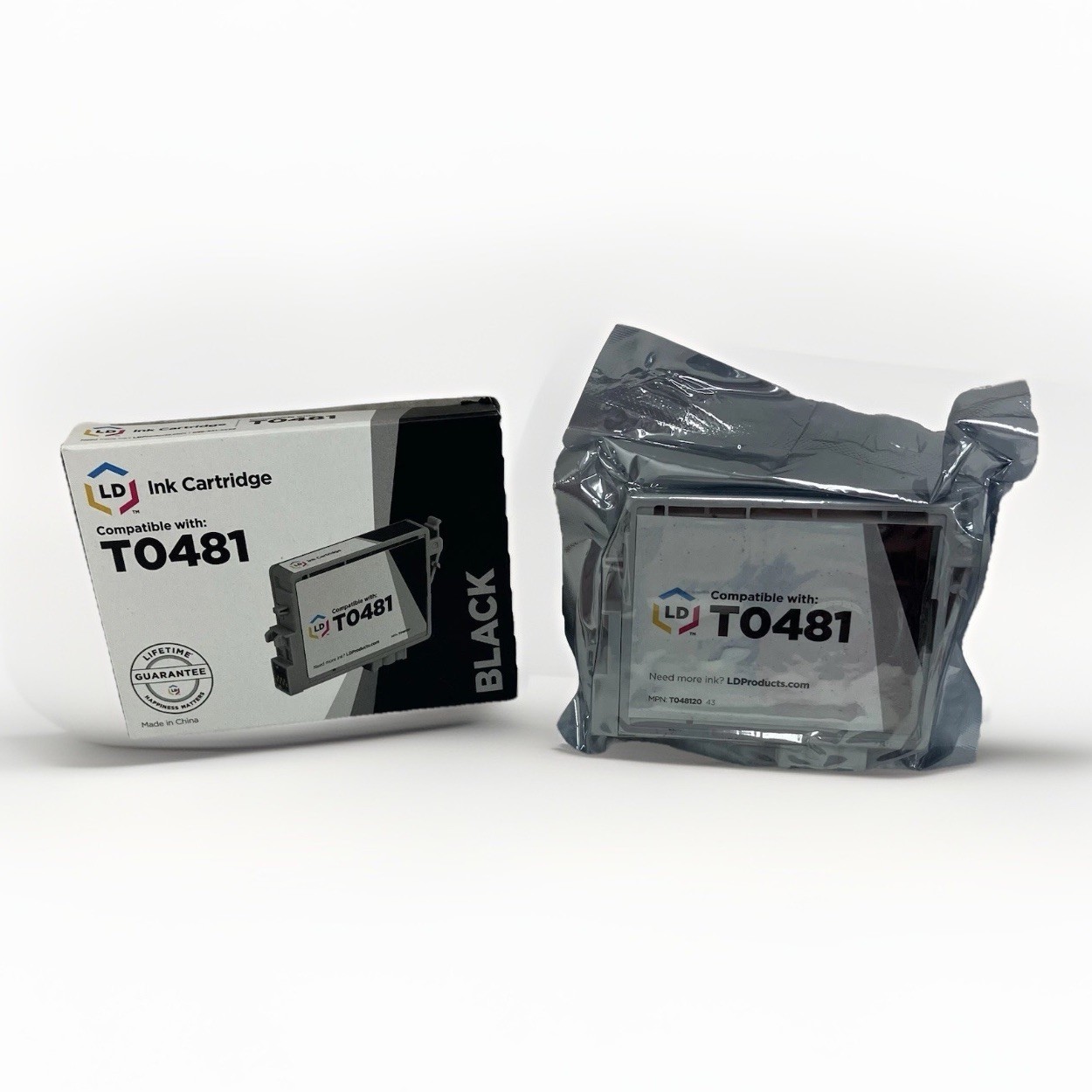 LD Replacement T048120 48 Black Ink for Epson T048 RX500 RX600 RX500 R300M