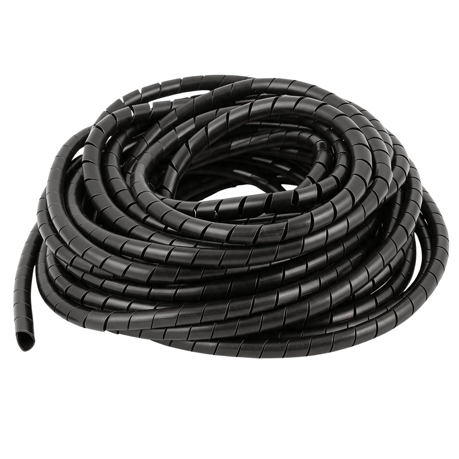 45 Ft Spiral Cable Wrap – 1/4 inch Diameter, PE Wire Organizer for Computer, ...