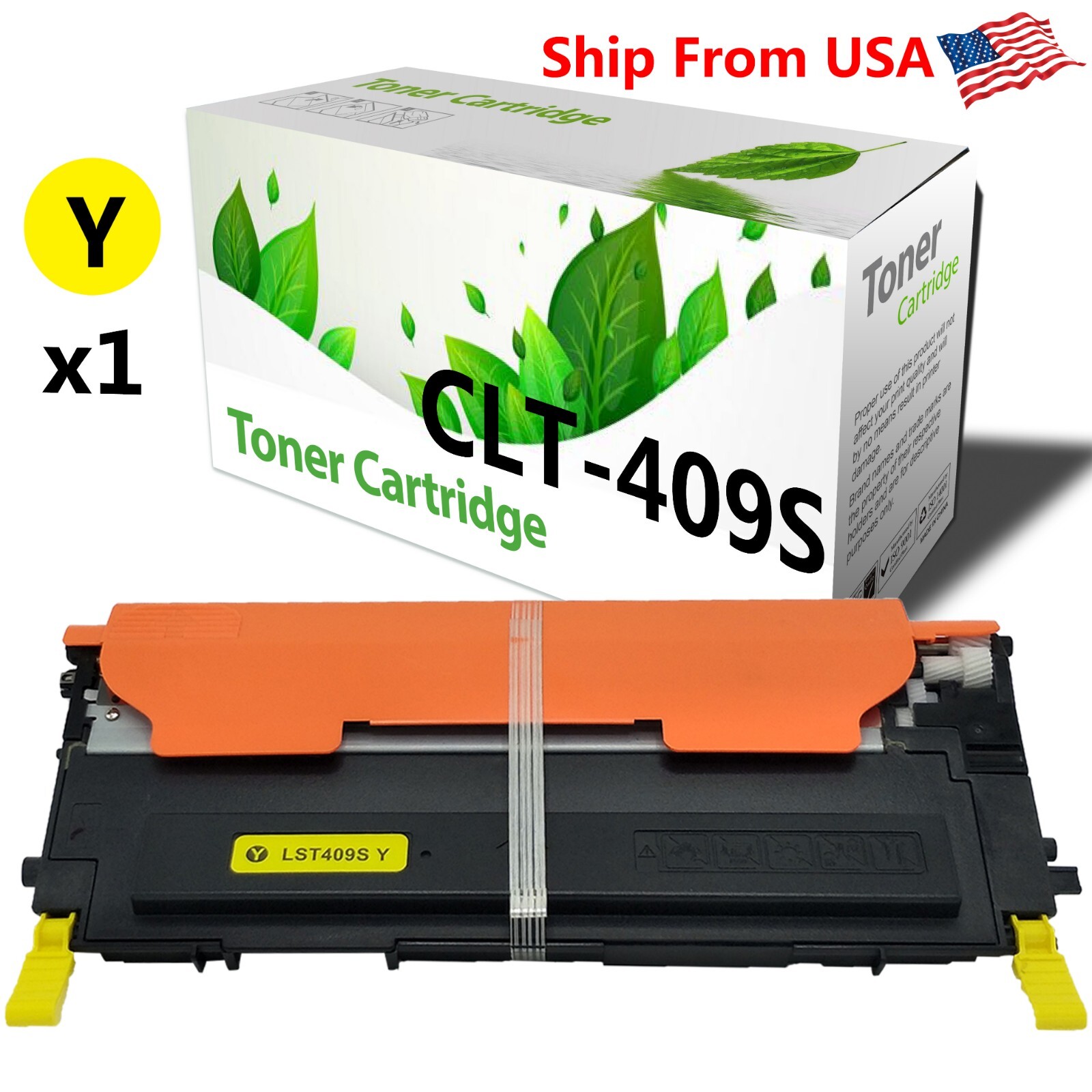 1PK CLT-Y409S Toner Cartridge CLTY409S for CLP 325 Printer