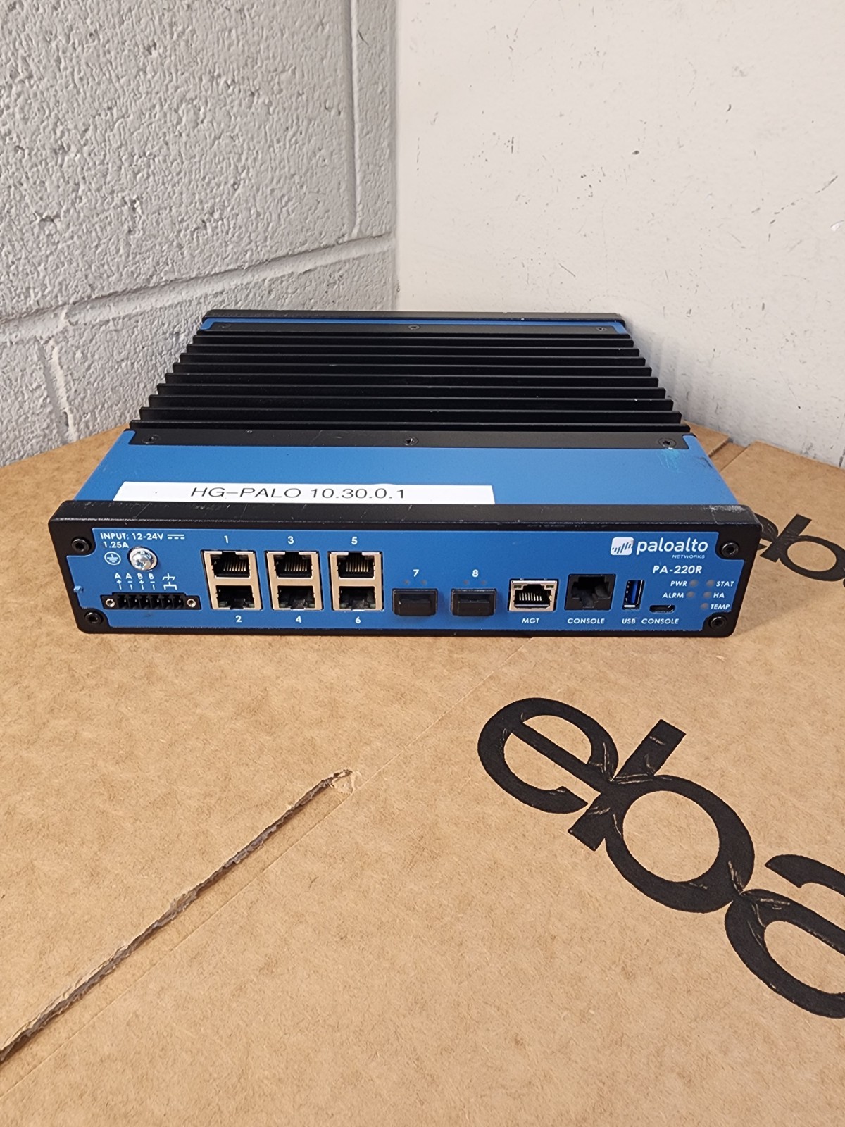Palo Alto PA-220R Next-Gen Firewall  No power supply