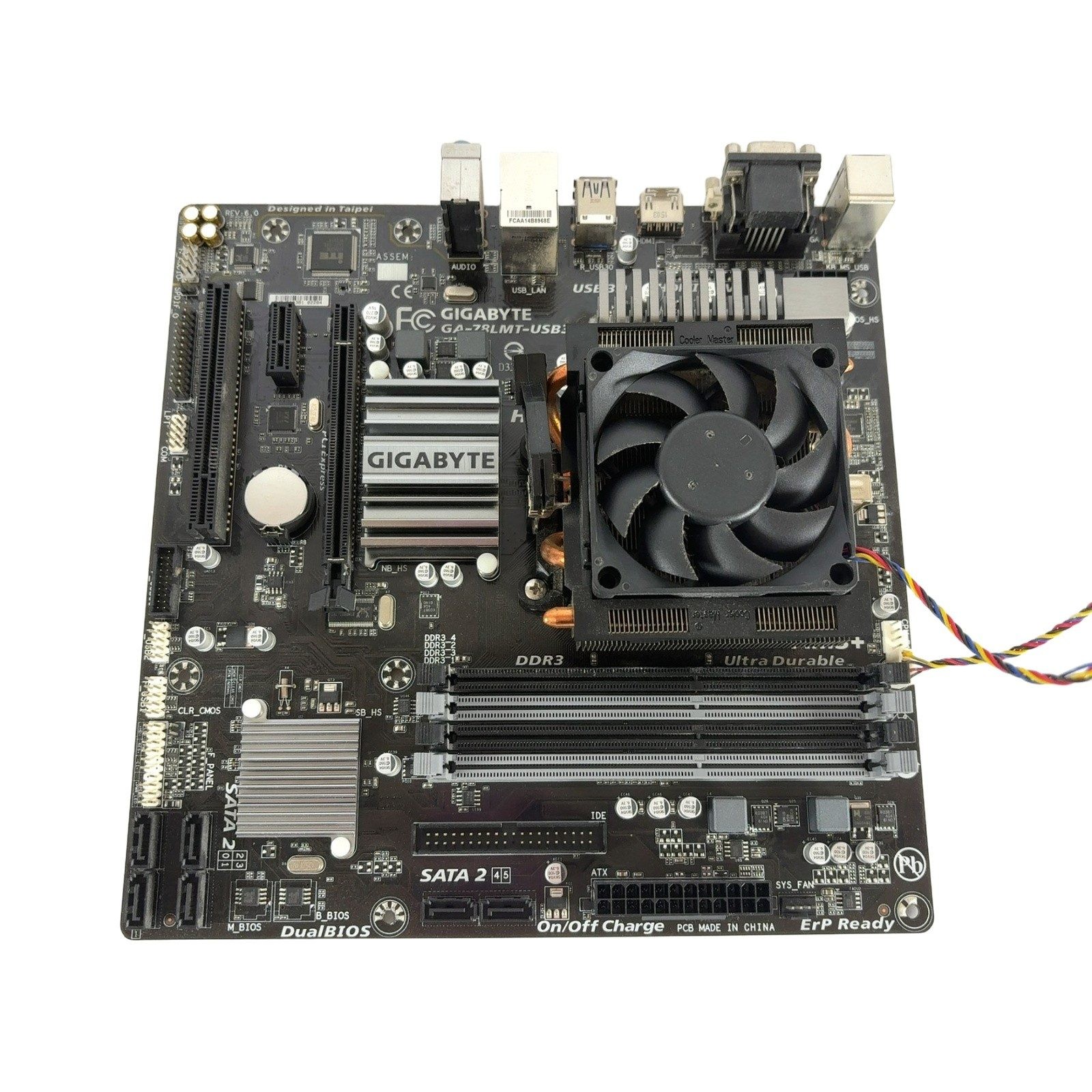 GIGABYTE GA-78LMT-USB3 MicroATX AM3+ AMD DDR3 2-Slot DVI VGA USB3 with a FX-8350