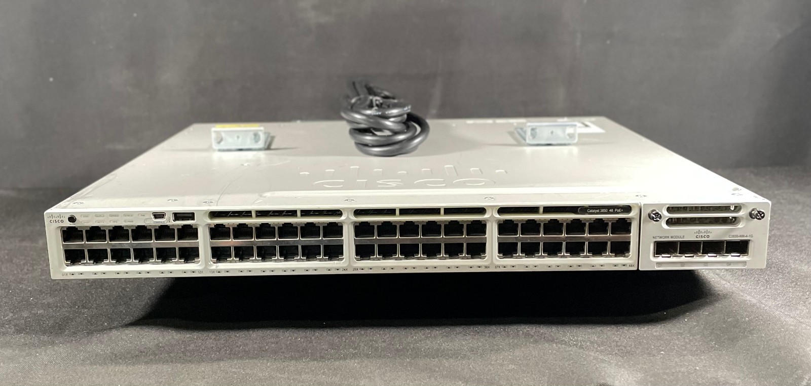 Cisco Catalyst  WS-C3850-48F-S 48 Port PoE+  Gigabit Switch - Same Day Shipping