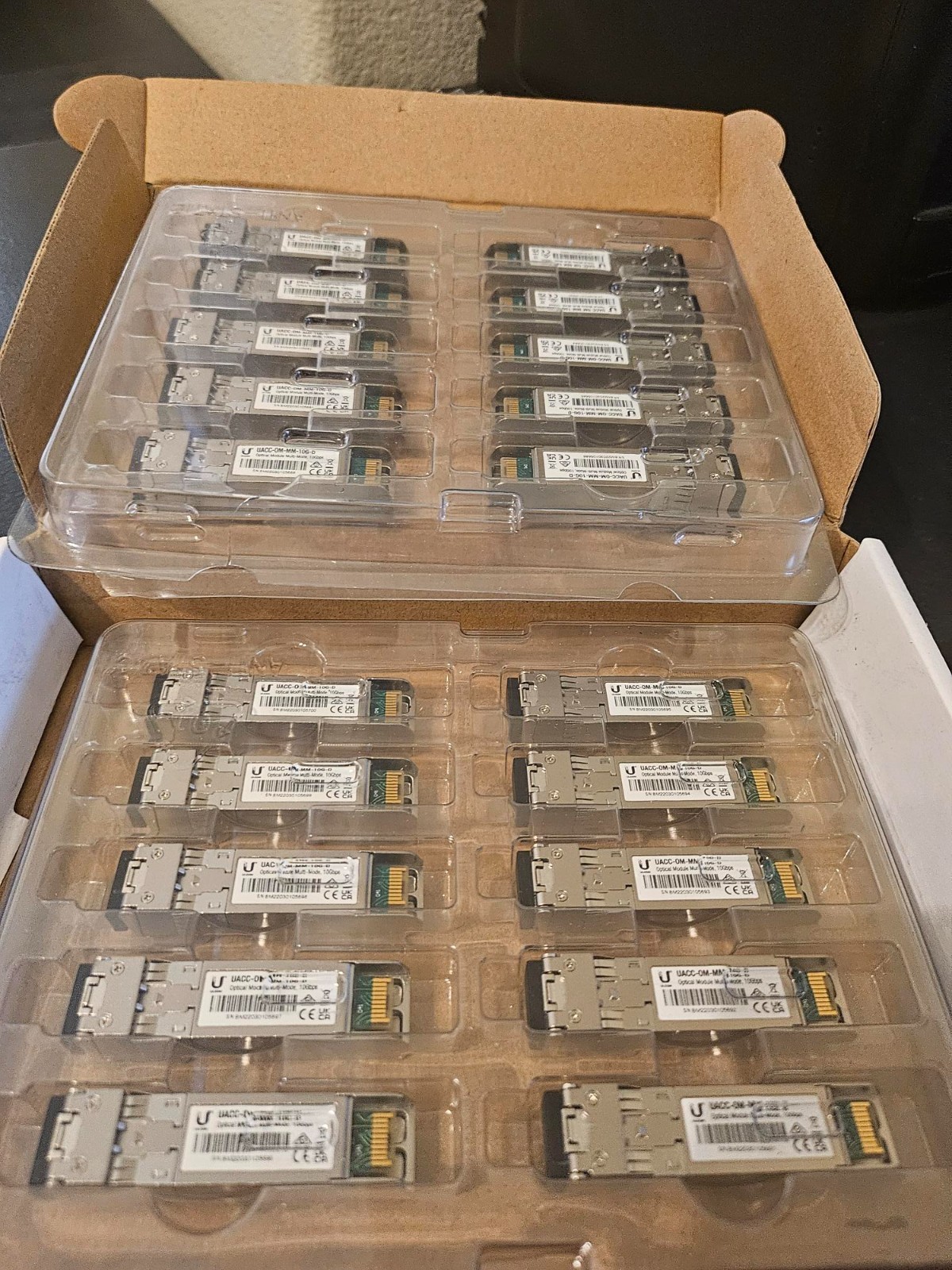 Ubiquiti UniFi 10G SFP+ Multi-Mode  20-Pack with 2M and 5M LC Fiber jumpers
