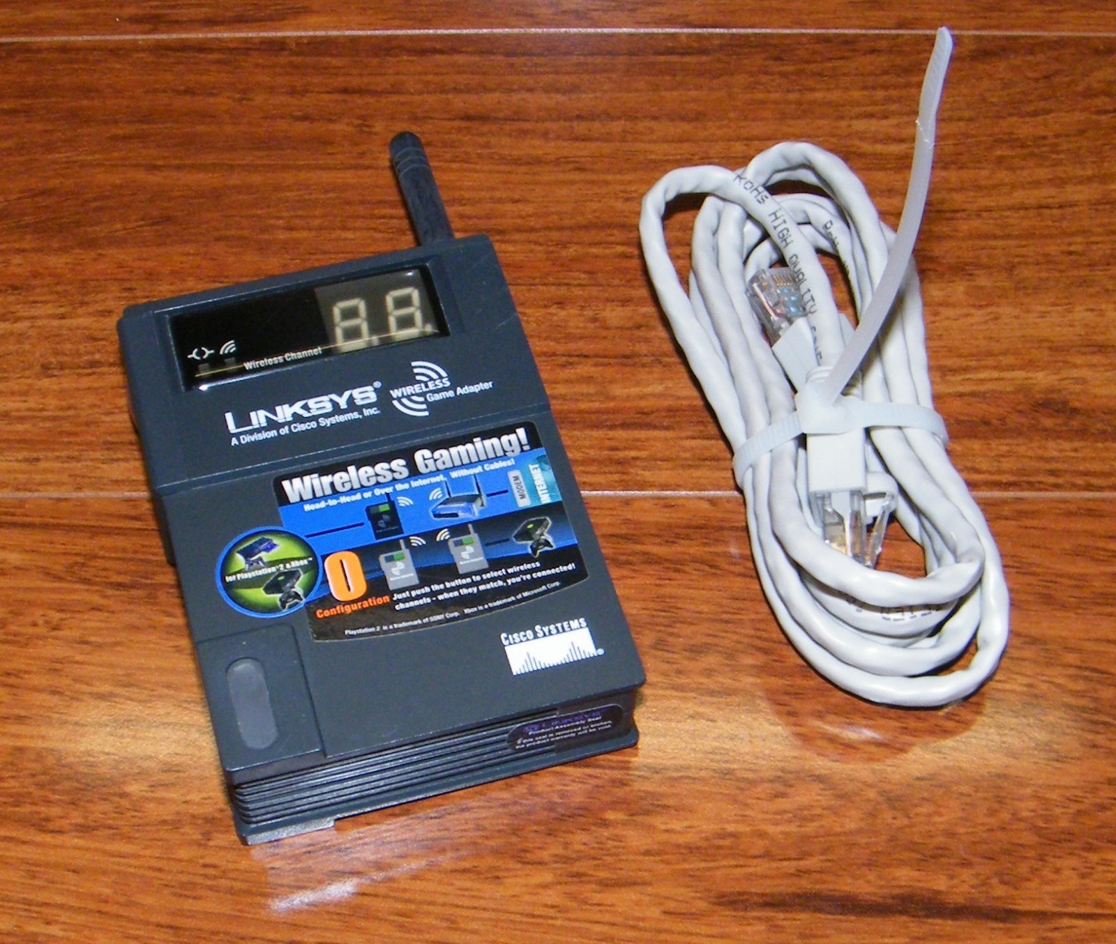 Linksys (WGA11B) Wireless-B Game Adapter w/ Ethernet Cable **No Power Supply** 