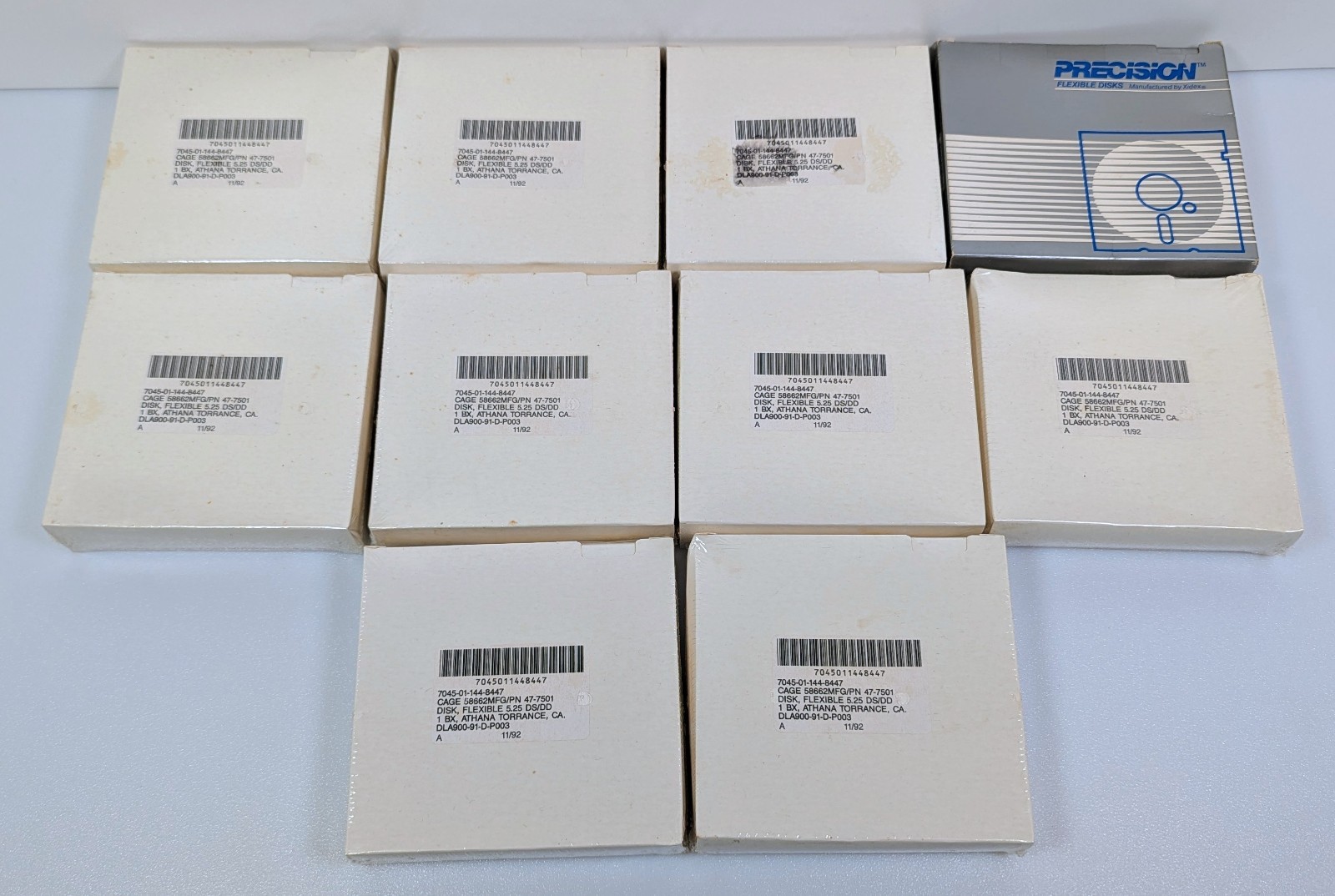 Lot of 100 New 5.25" DSDD Floppy Disks Diskettes - NOS