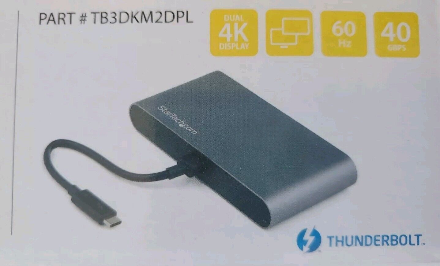 StarTech.com Thunderbolt 3 Mini Dock - Portable Dual Monitor TB3 Docking Station