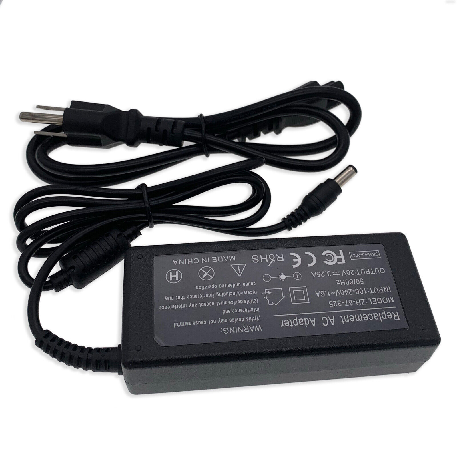AC Adapter Charger Power Supply Cord for IBM Lenovo 36001651 PA-1650-56LC Laptop