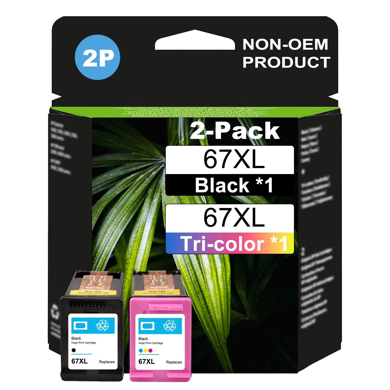 67XL Ink Cartridge for HP Deskjet 2700 2800e 2755e 4155e 2700 Envy 6055e 6455