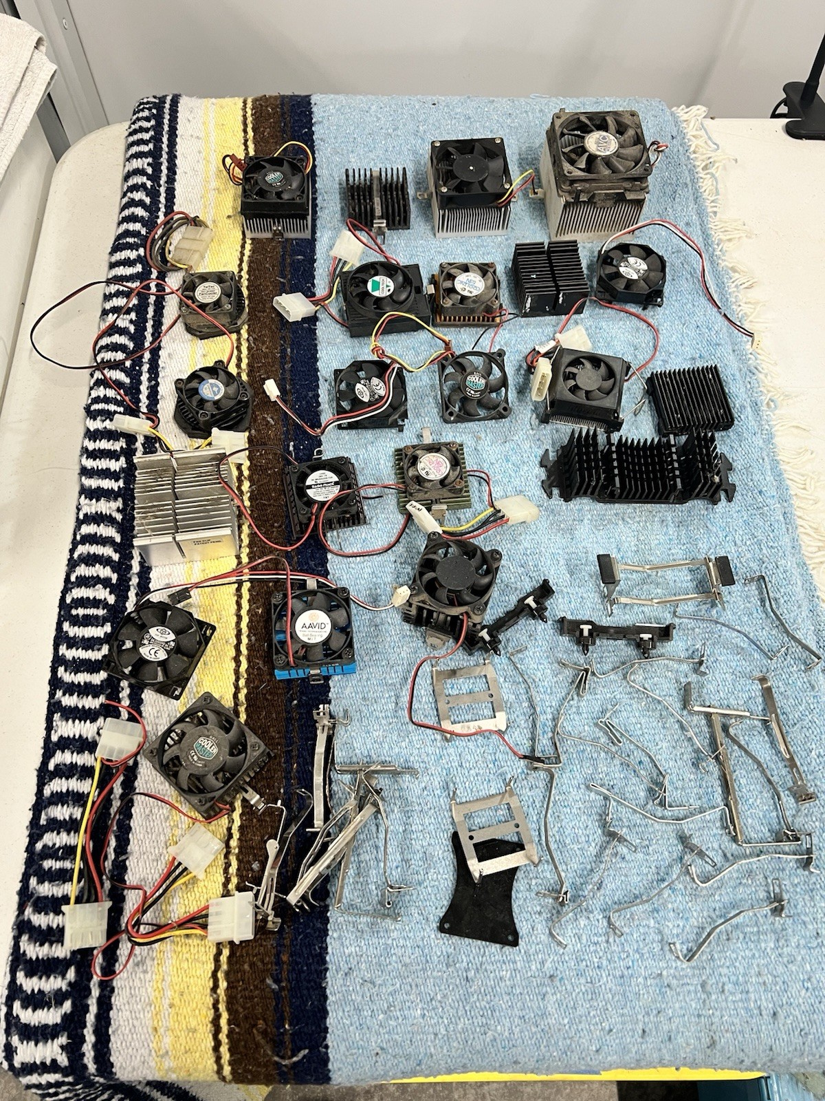 Vintage Socket 5 7 CPU Heatsink Fan Lot Pentium AMD K5 K6 Cooler Master AAVID