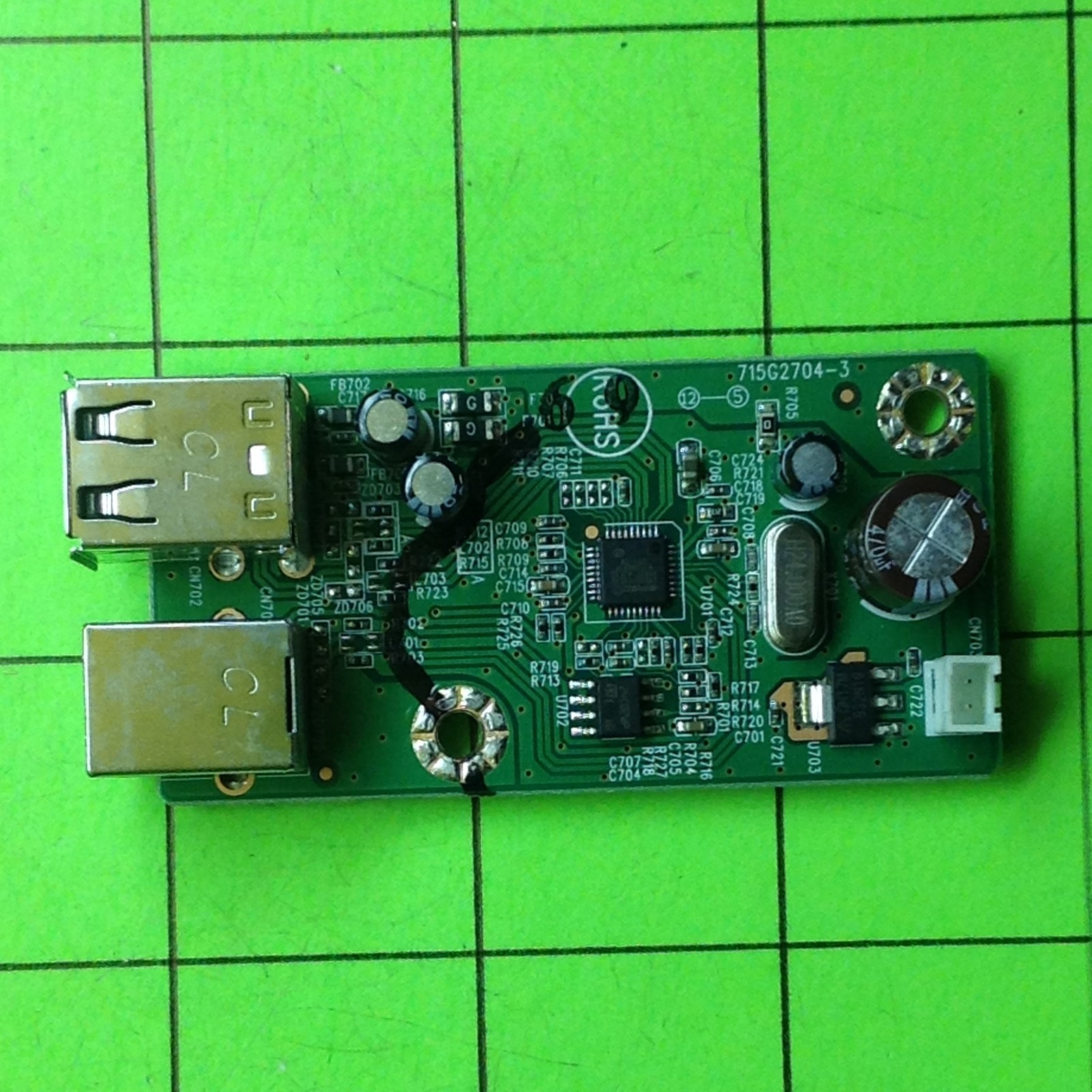 HP Compaq LA1951G Monitor USB9HAB Port Board 148440400787 LHP1950USBH 715G270