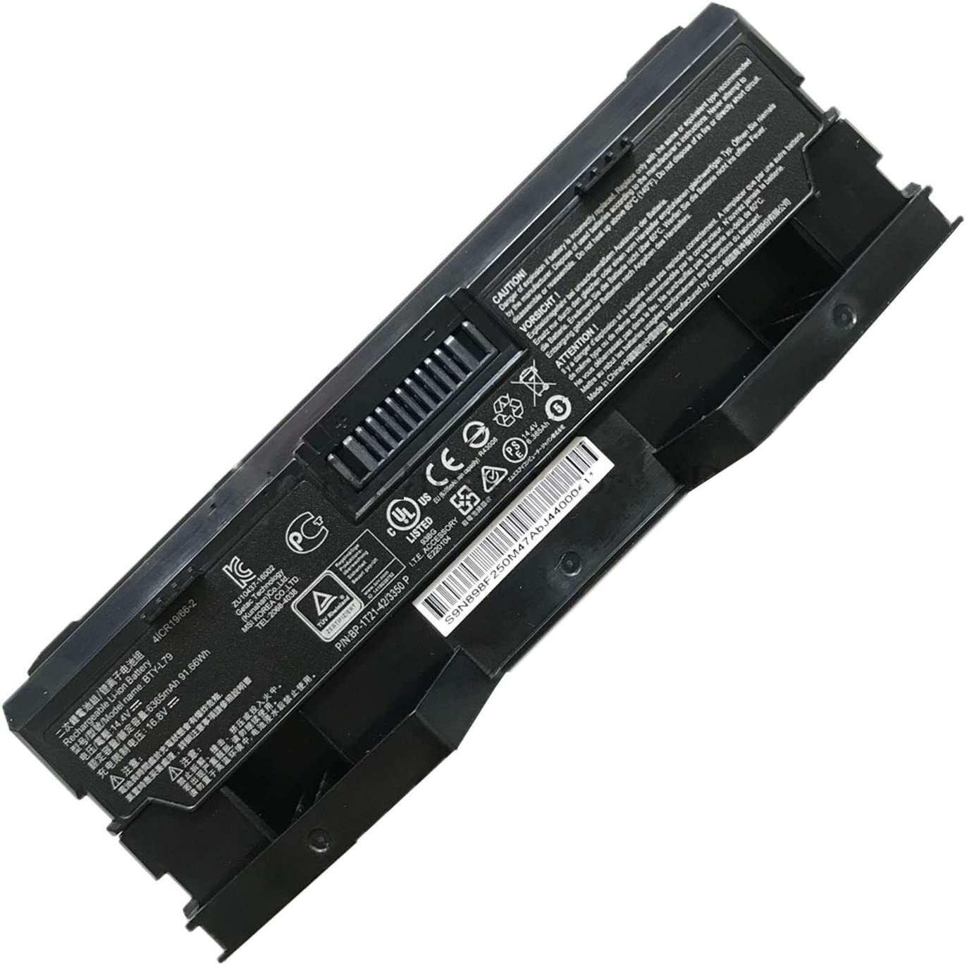 Genuine BTY-L79 14.4V 91.66Wh 6365mAh Battery for MSI HTCVIVE VR One 7RE-231CN