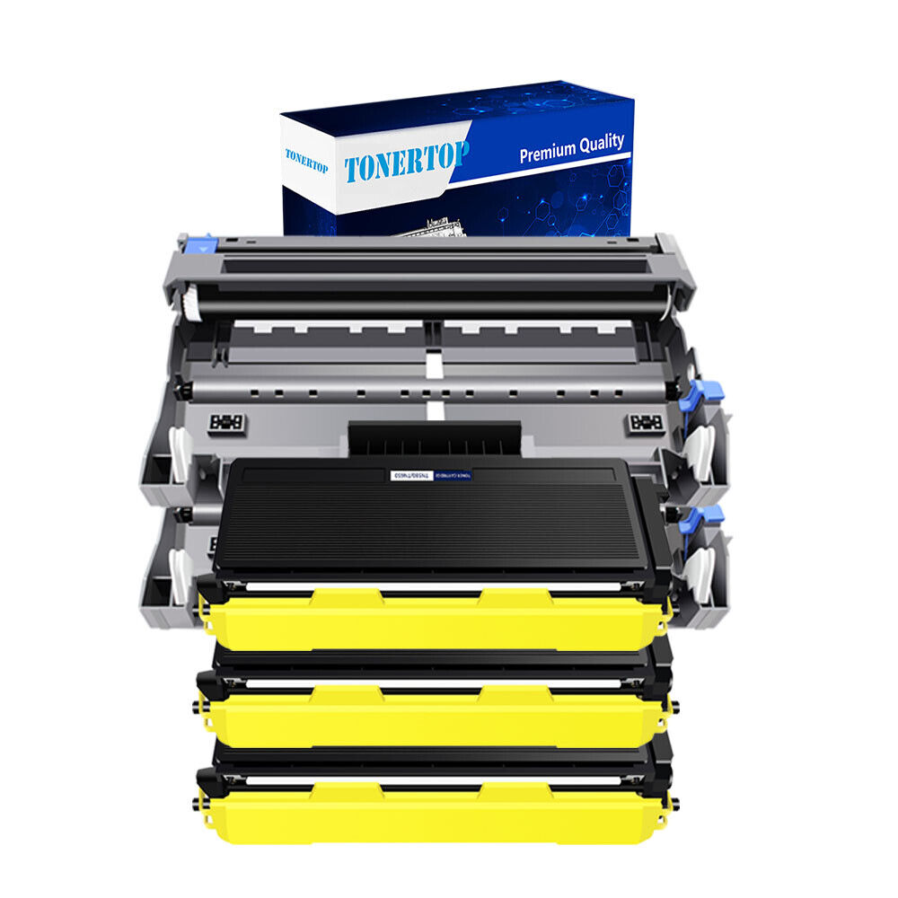 3x TN580 Toner + 2 DR520 Drum For Brother MFC-8460N/8470DN/8660DN/8670DN/8860DN