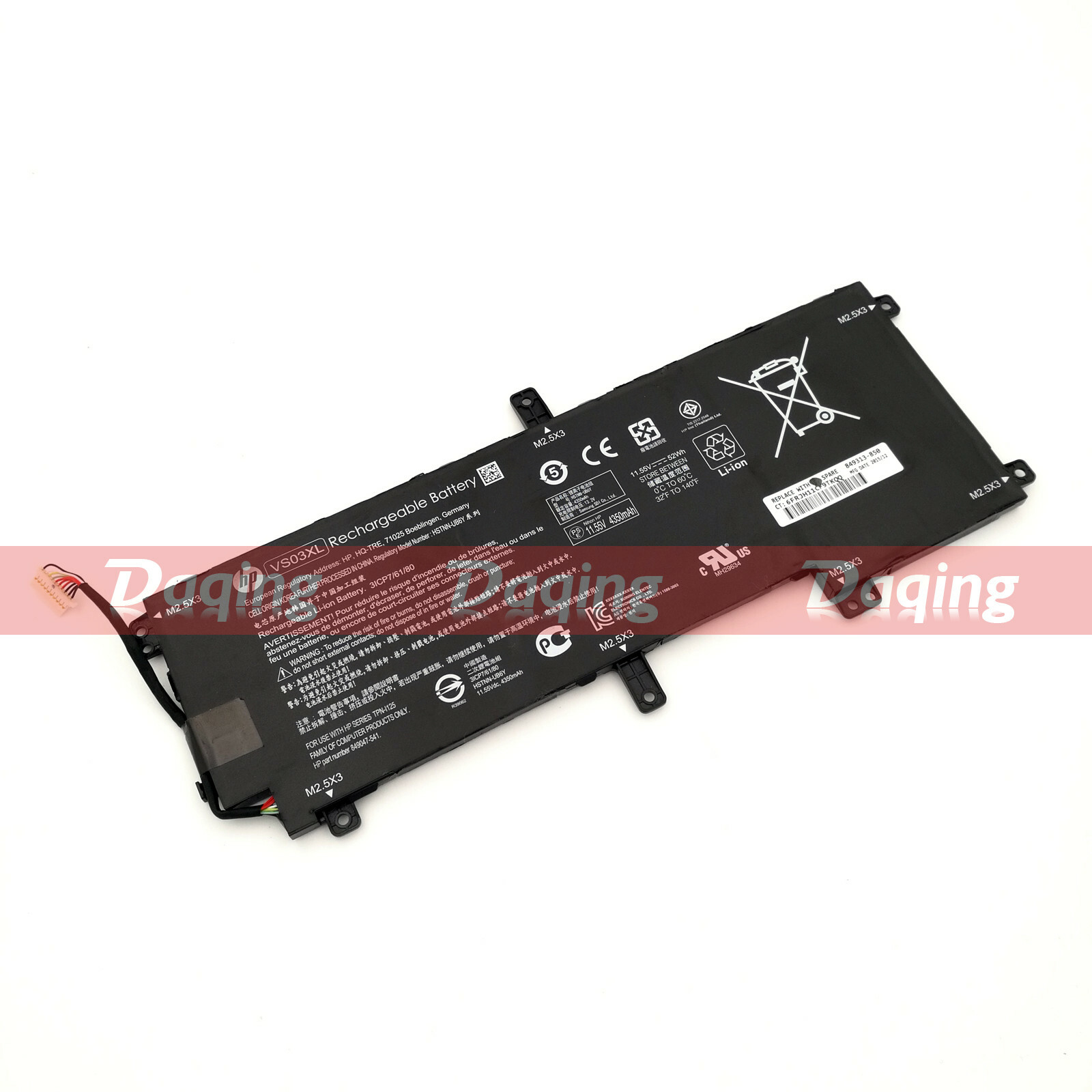 New Original VS03XL Battery for HP Envy 15-AS 15-AS001NG 849313-856 HSTNN-UB6Y