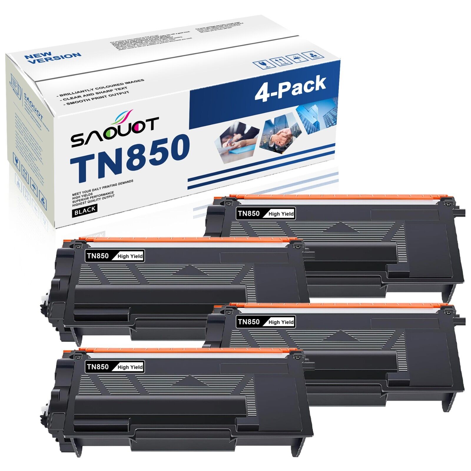 TN-850 TN850 Toner Cartridge Replacement for Brother 4 PK TN 850 HL-L5200DW