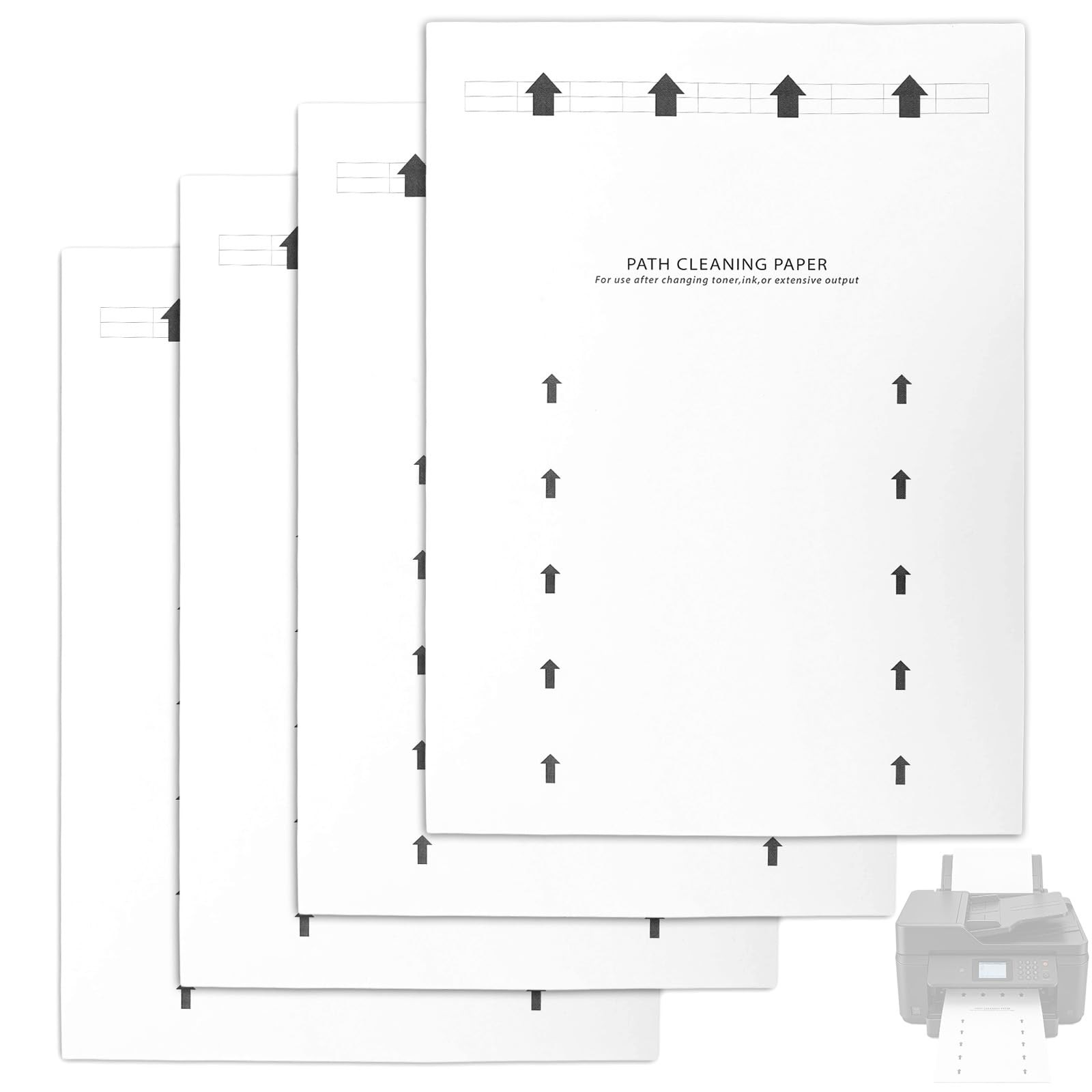 30-Pack Printer Cleaning Sheets, 11.2x8.26in Inkjet & Toner Printer Cleaning ...