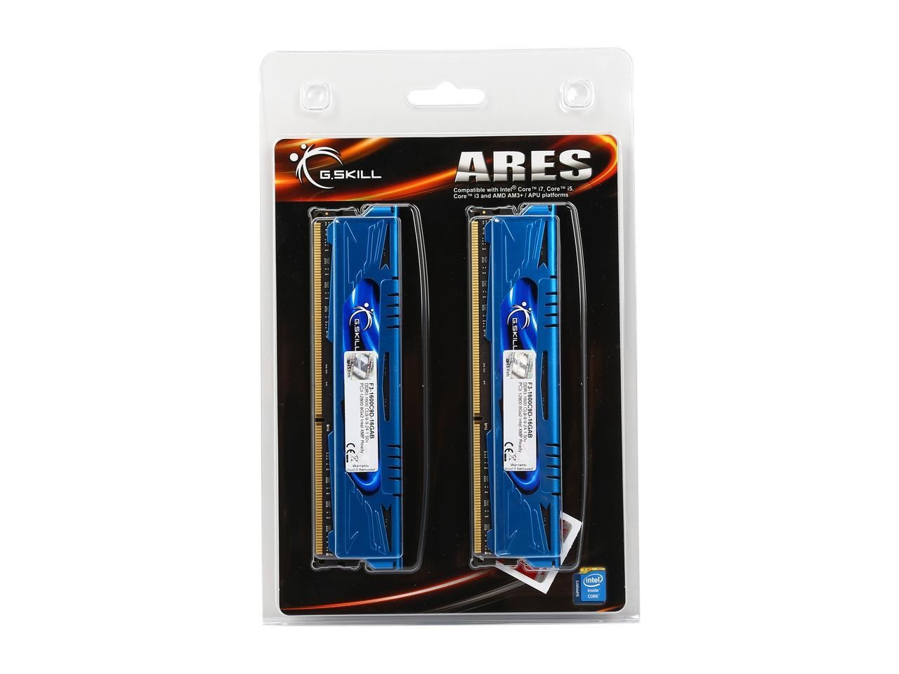 Ares Series 16GB (2 x 8GB) 240-Pin PC RAM DDR3 1600 (PC3 12800) Low G.SKILL