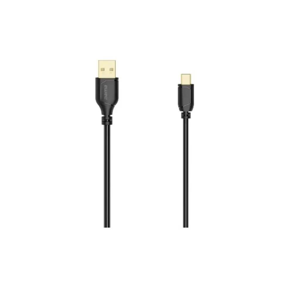 Hama USB 2.0 Cable USB-A to Mini-USB-B Male 0.75 m Black