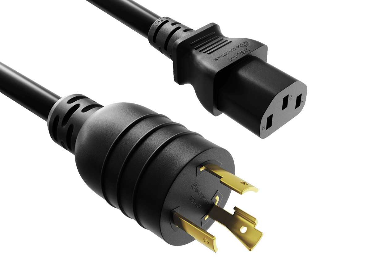 6ft NEMA L6-20P to C13 Heavy-Duty Locking Power Cord 14 AWG 15A/250V SJT High...