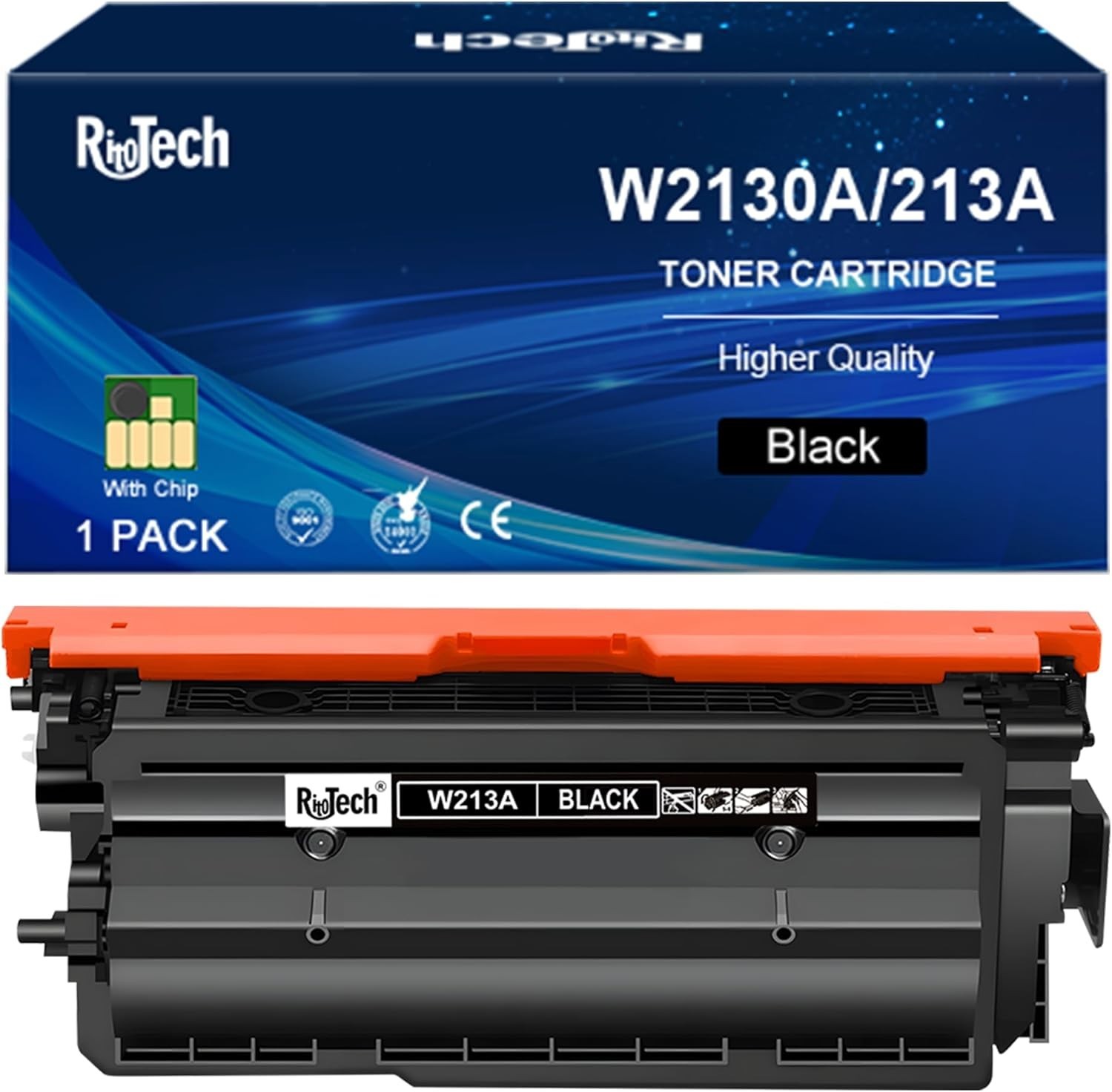 RitoTech 213A Black Toner W2130A with Chip for HP 5700dn 6701dn 6801dn