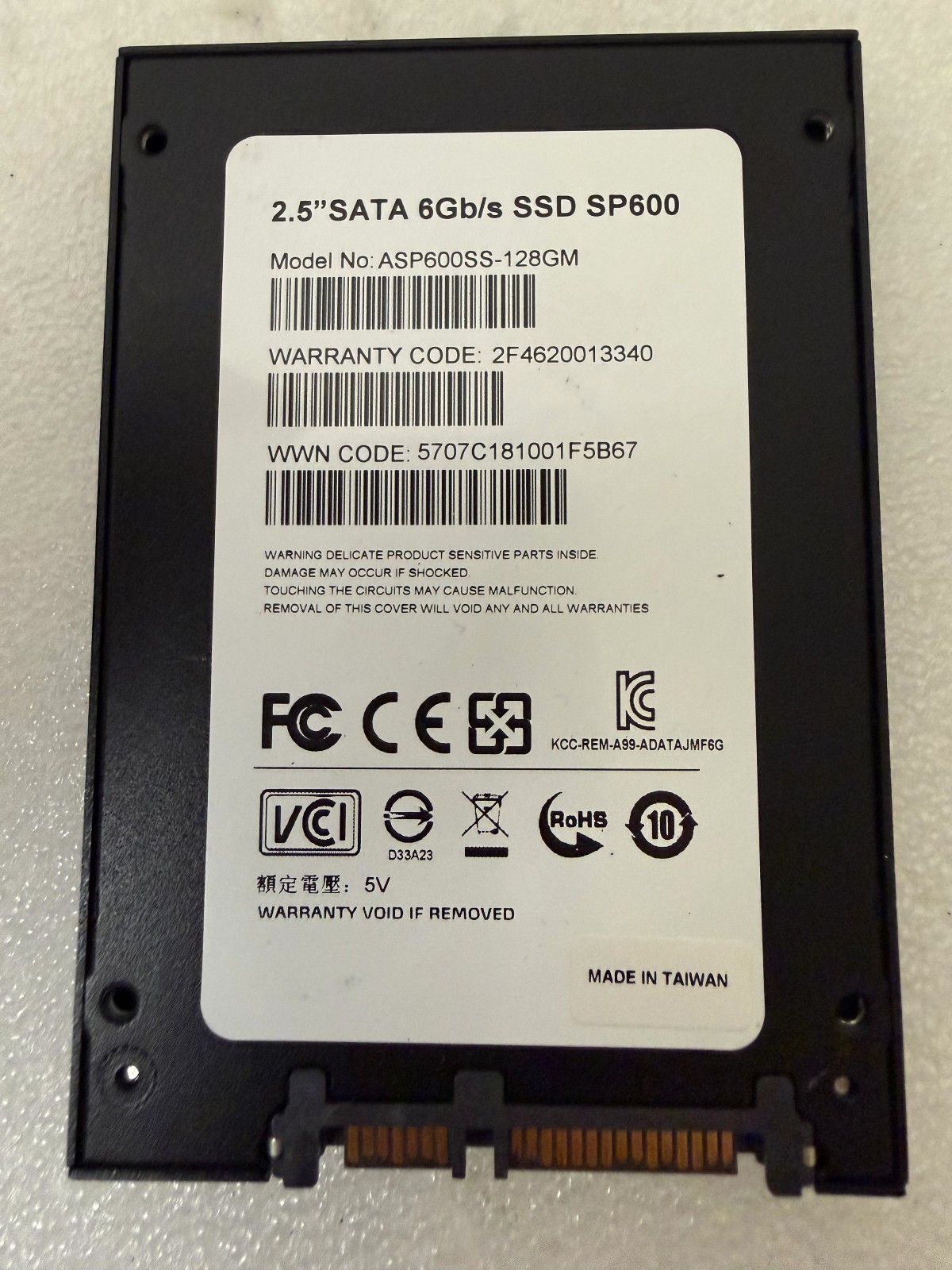 ADATA Premier SP600 128GB 2.5" SATA III 6Gb/s SSD ASP600SS-128GM