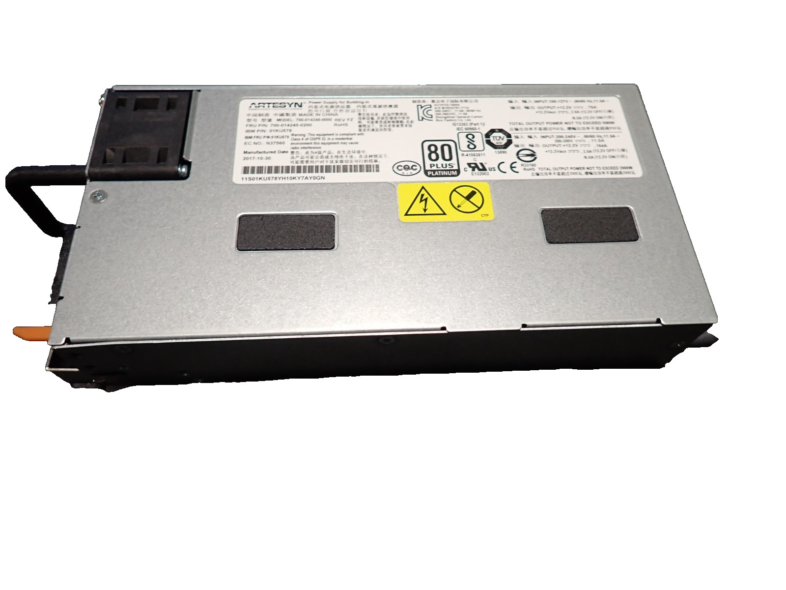 IBM 01KU578 01KU579 2000W 200-240V  High Efficiency PSU Server AC Power Supply