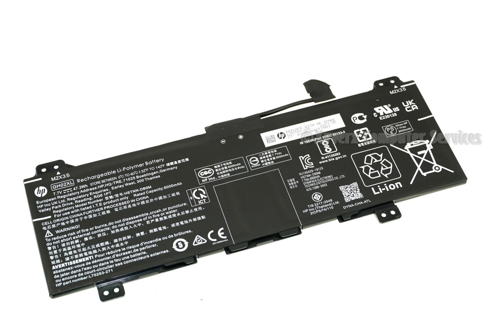 L75783-005 GH02XL GENUINE HP BATTERY 7.7V 47.3WH  14A-CA0090WM (A)(DD13)