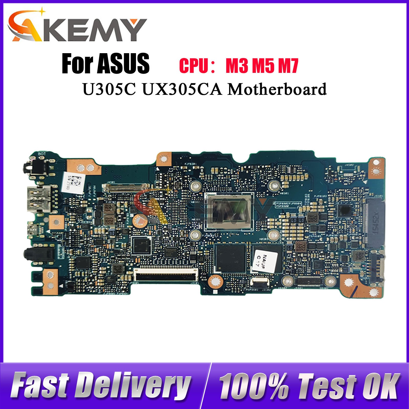 UX305CA Motherboard For ASUS U305C UX305C Mainboard W/ M3 M5 M7 CPU Tests OK
