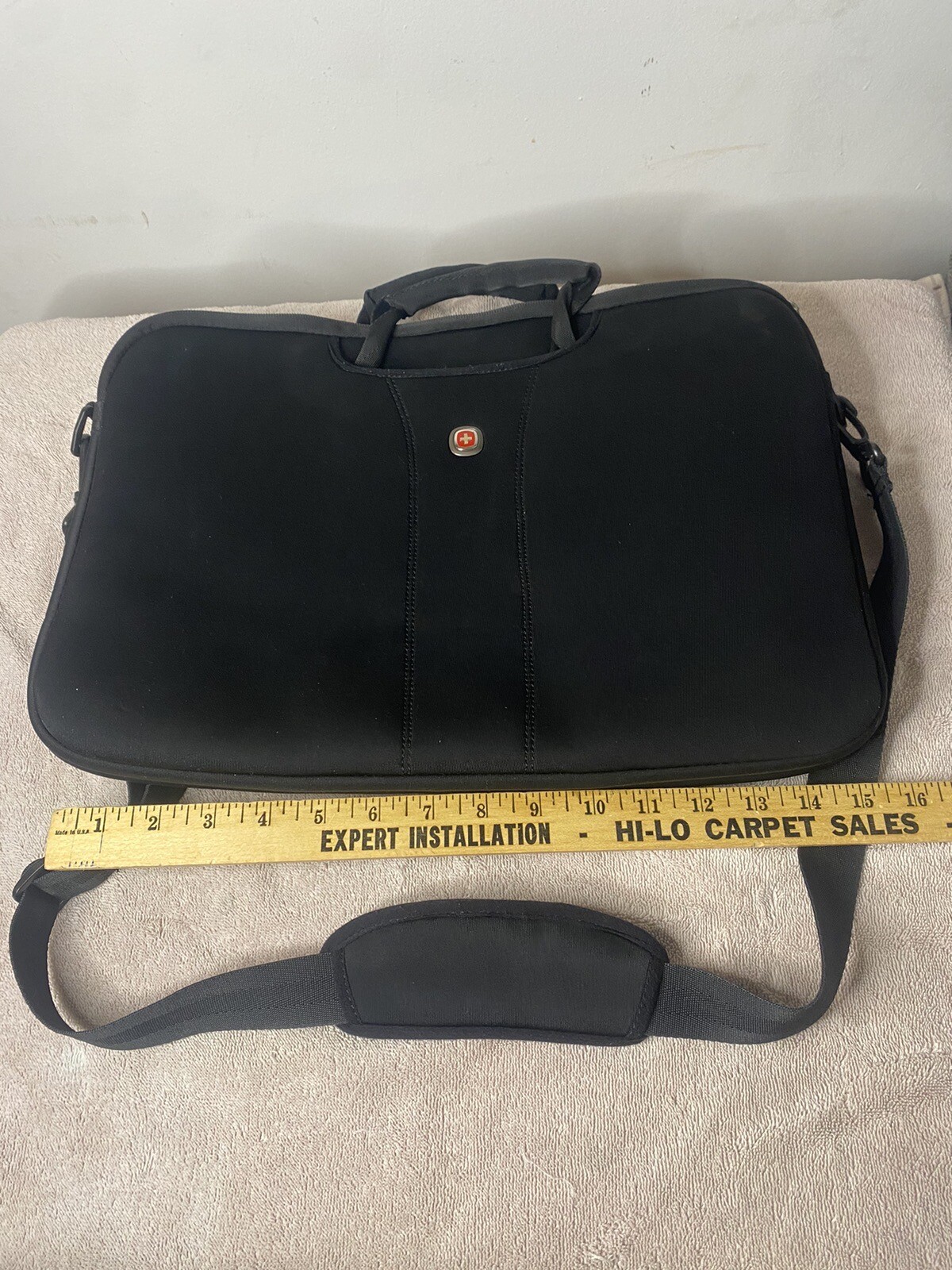 Wenger Legacy 18" Black Laptop Work Bag Shoulder Strap