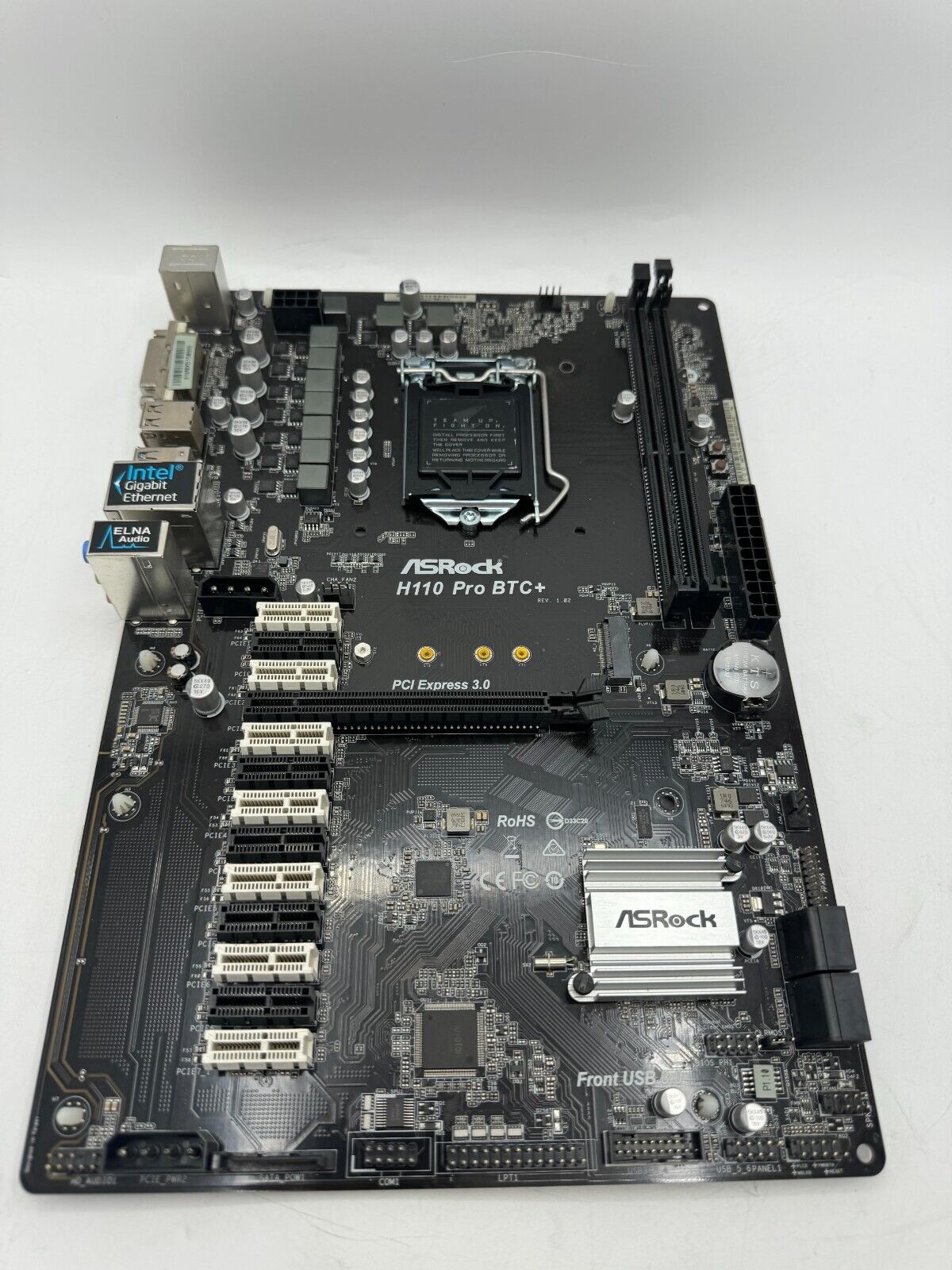 ASRock H110 Pro BTC+ LGA 1151 Intel H110 SATA 6Gb/s ATX Motherboard For Mining