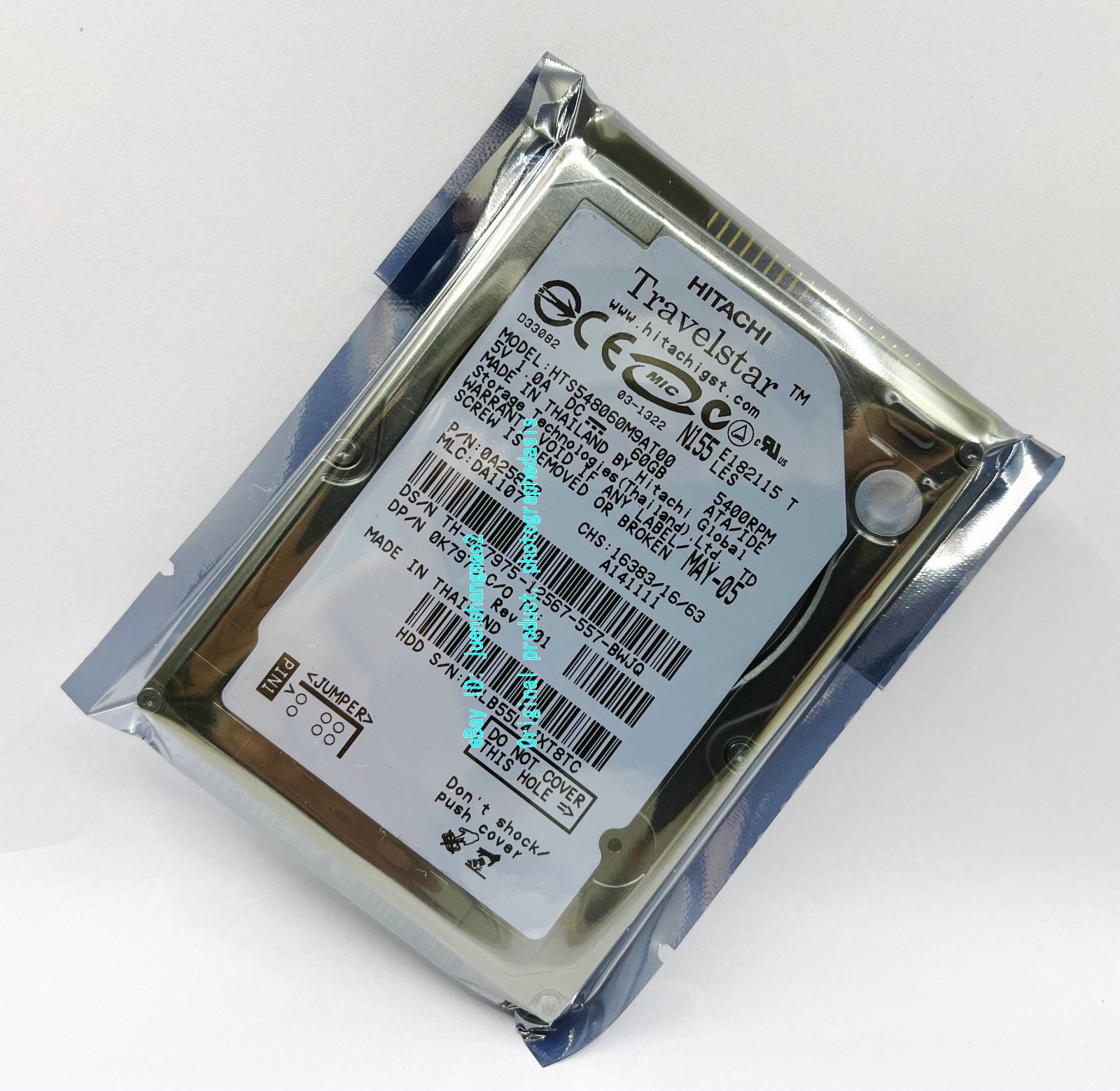 Hitachi 60GB 5400RPM HTS548060M9AT00 IDE 2.5-inch notebook HDD