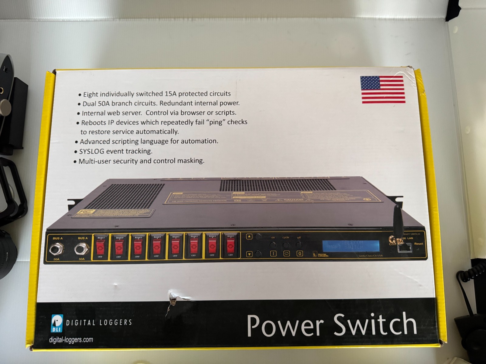 NEW DC3 DC SMART SWITCH DIGITAL LOGGERS INC DLI POWER SWITCH