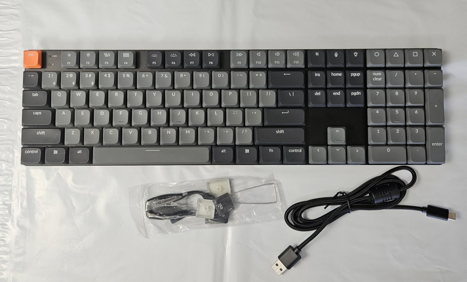 Keychron K5 V2 QMK Wireless Mechanical Keyboard Red Switch K5X-A1 Low Profile