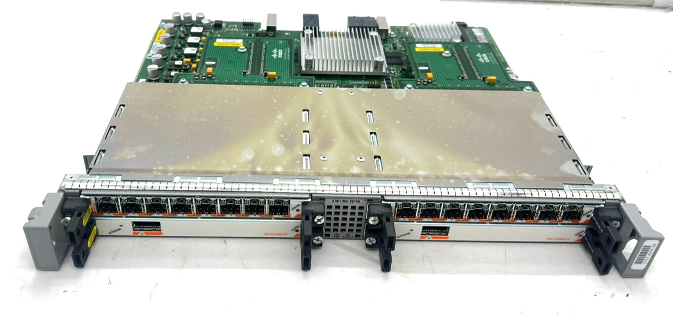 Cisco ASR1000-SIP40 Interface Processor w/ 2x SPA-10x1GE-L-V2 & 2x SPA-8X1GE-V2