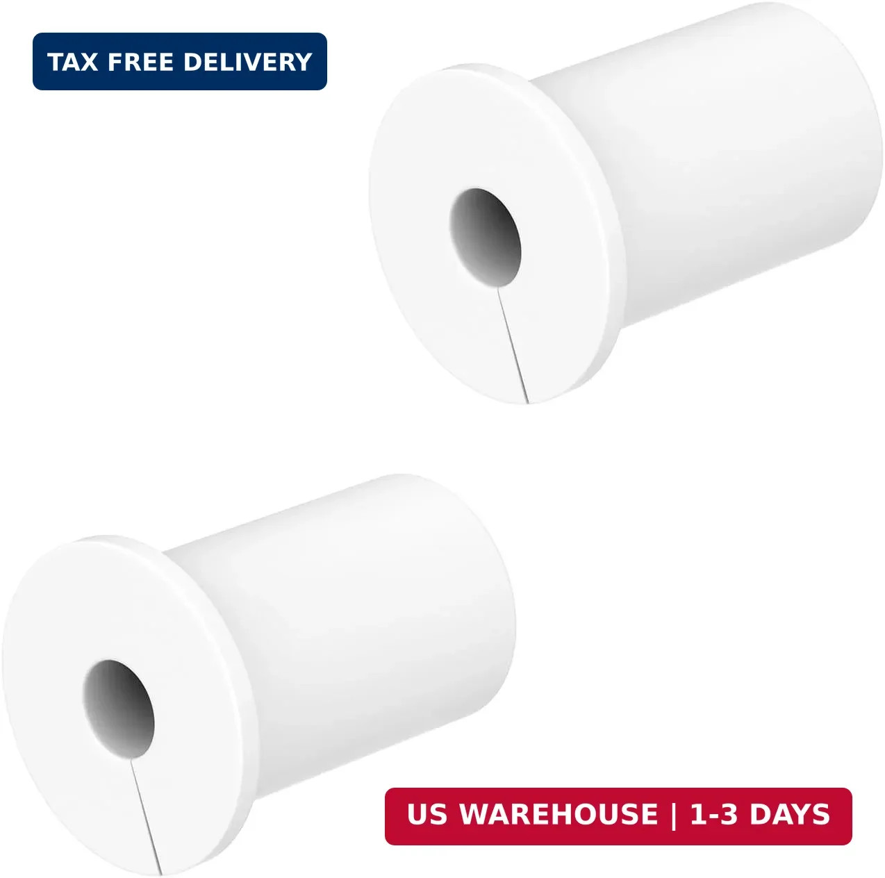2PCS White 3/4inch starlink Wall Cable Pass Through Bushing Grommets Accessories