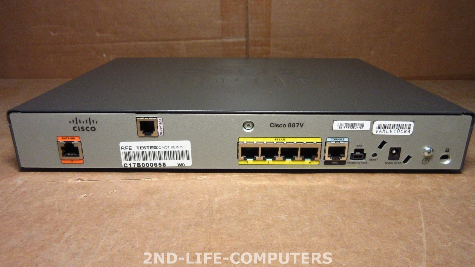CISCO CISCO887VA-SEC-K9 C887VA-K9 Secure router VDSL2/ADSL2+ over POTS ELG EX PS