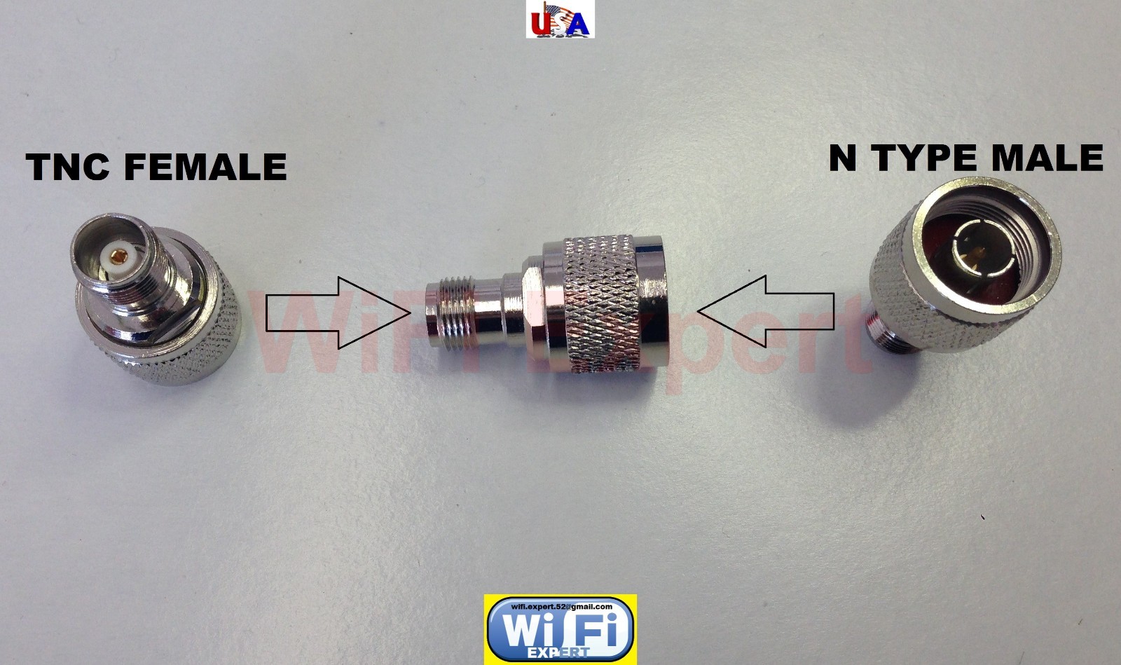 1x TNC Male Female To N Male Female RF Connector Adapter WiFi Antenna Router USA