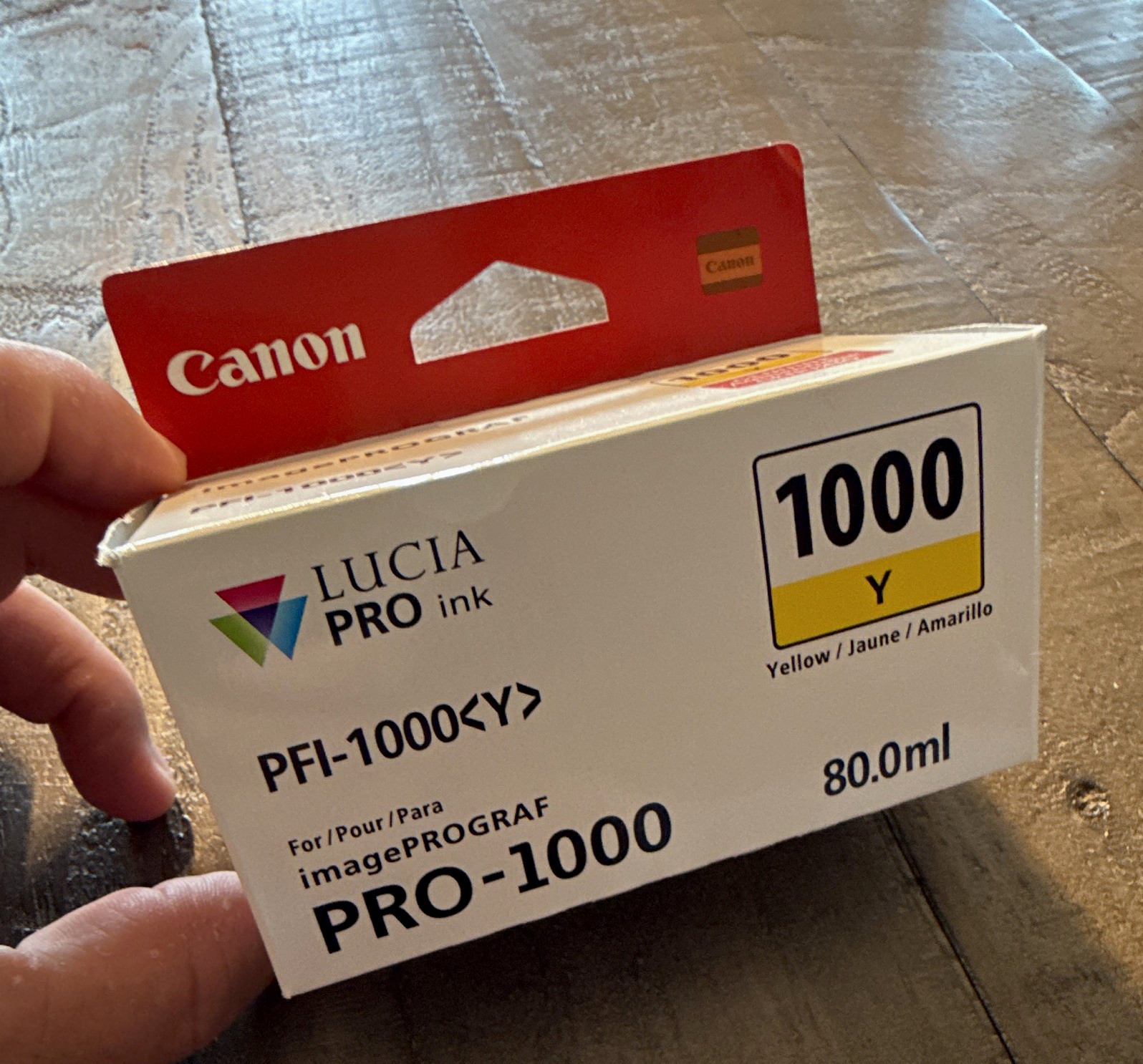 Canon LUCIA PRO PFI-1000Y Yellow Genuine Ink Tank for PRO-1000 80ml