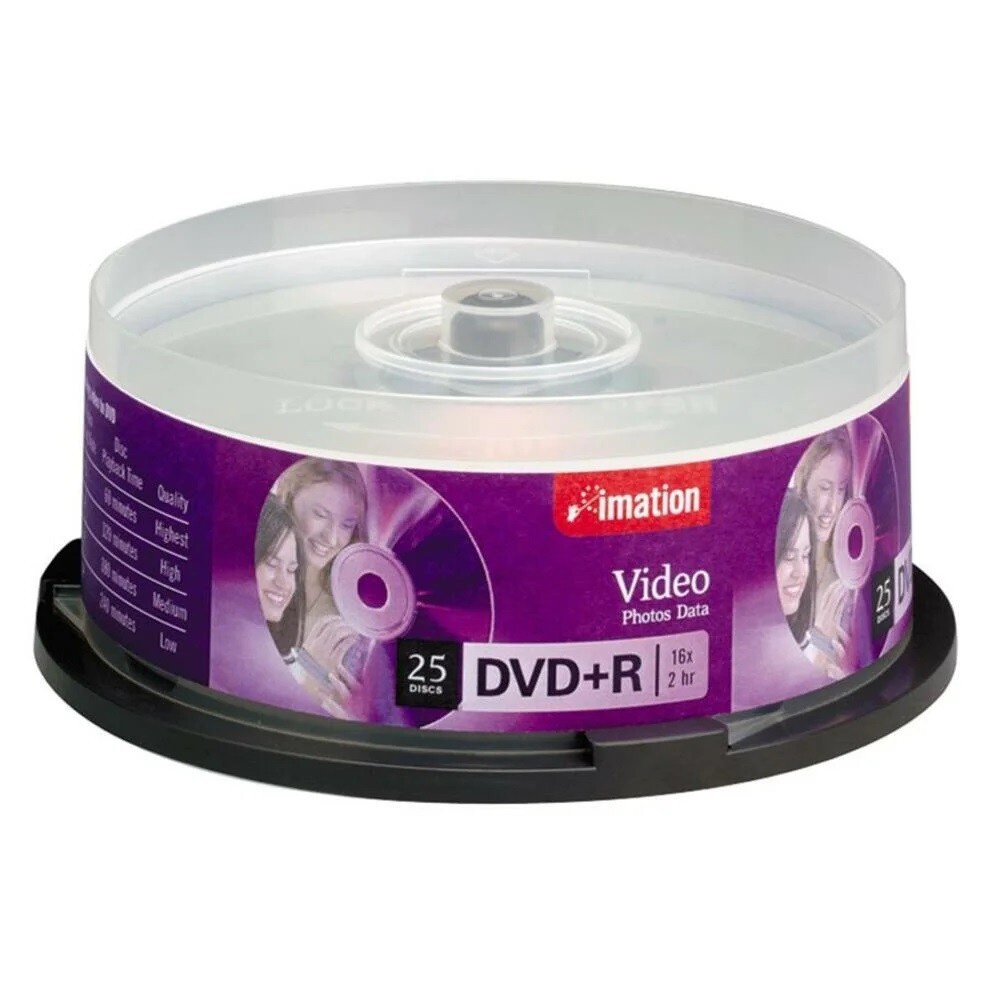 25 x Imation DVD Recordable Media, DVD+R, 4.70 GB Brand New Made in Taiwan