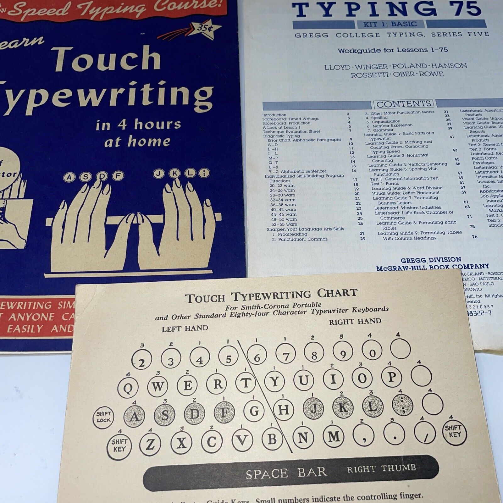 Vintage Typing Handbooks