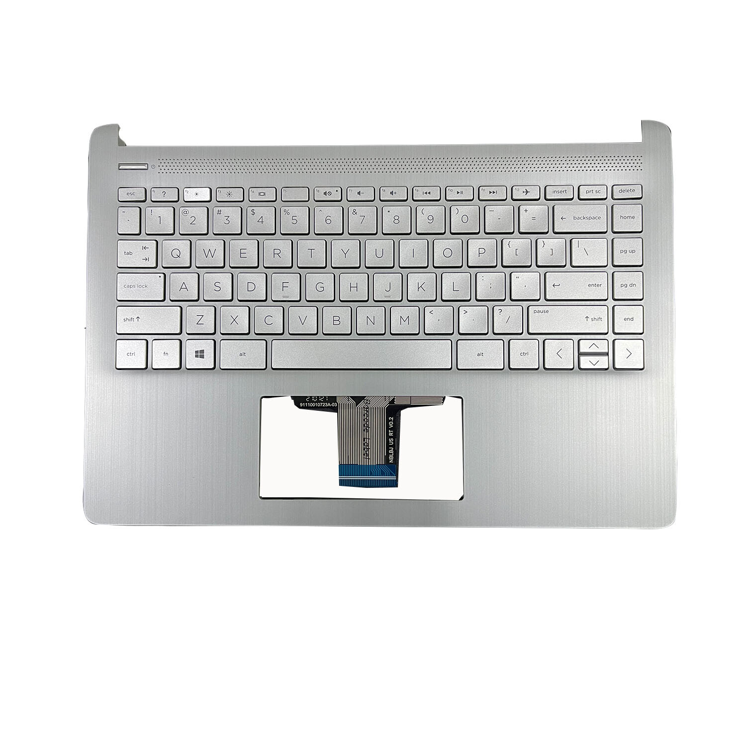 Silver Palmrest Non-Backlit Keyboard L88200-001 For HP 14-DQ 14T-DQ 14S-DQ 14-FQ