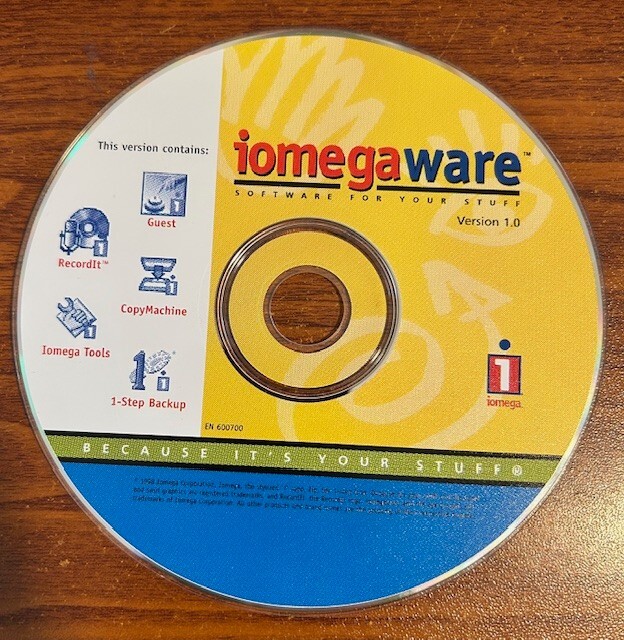 Vintage Iomegaware Version 1.0 Used 