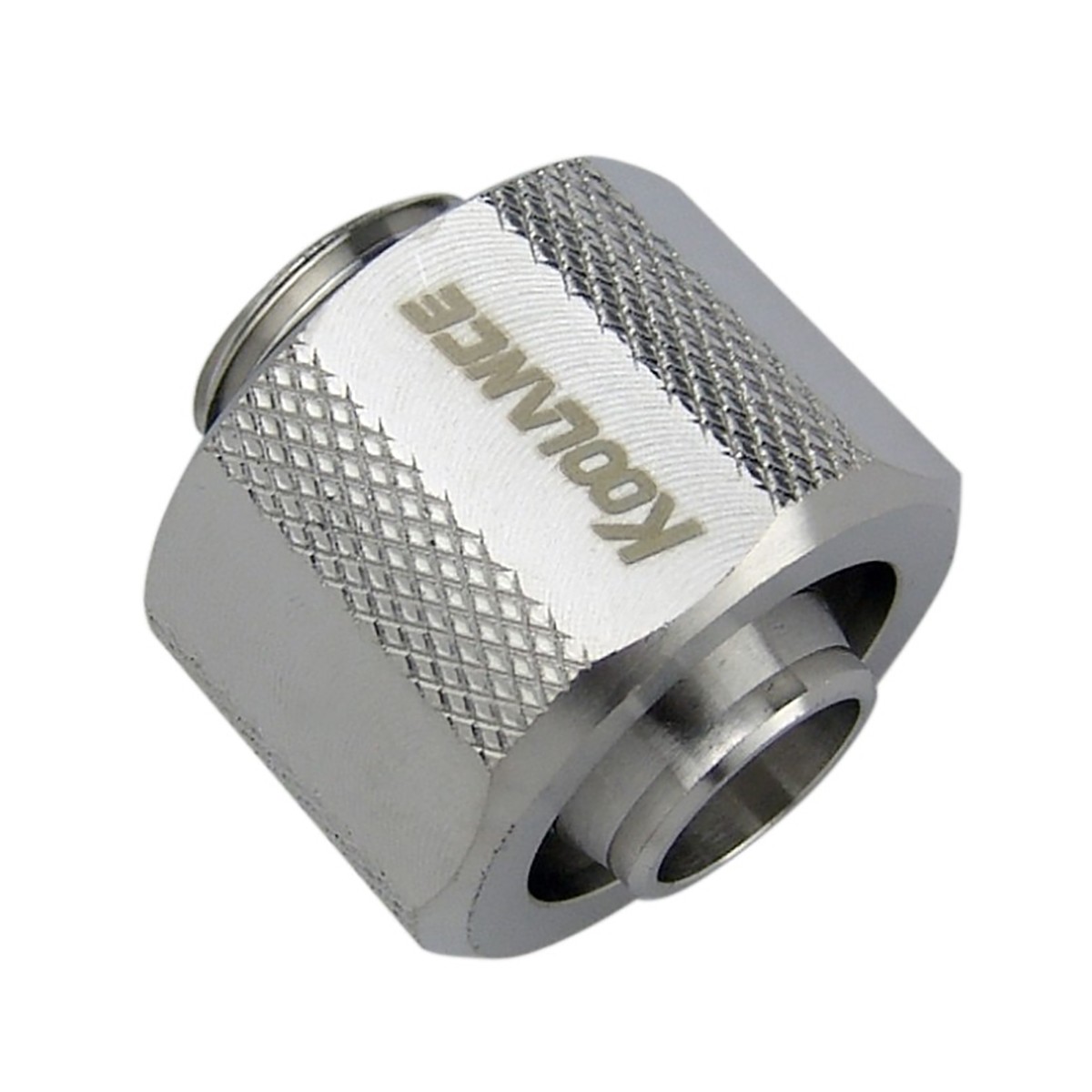 Koolance Compression Fitting for 10mm x 16mm (3/8in x 5/8in), Nickel