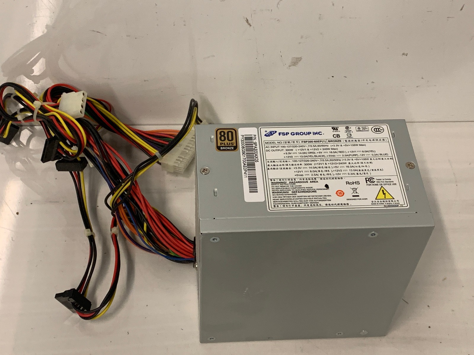 FSP Group FSP300-60EP 1 300W 80 Plus Bronze Power Supply PSU Acer 9PA300AX05