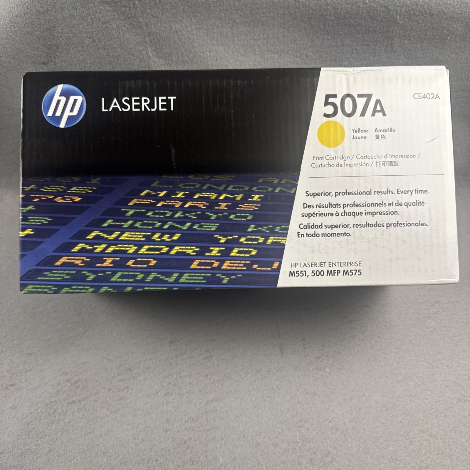HP 507A Yellow CE402A Print Cartridge OEM Laserjet Sealed Package New