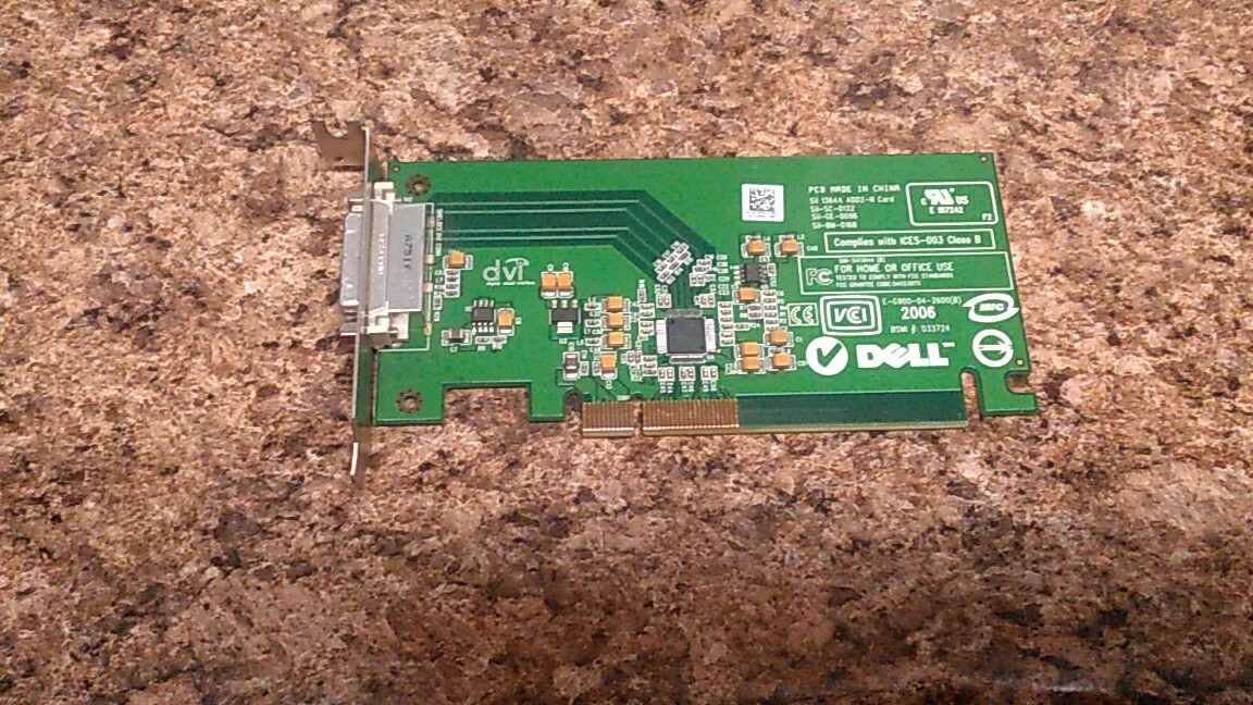  USED Dell DVI-D Video Card D33724 E-G900-04-2600(B) Low Profile 