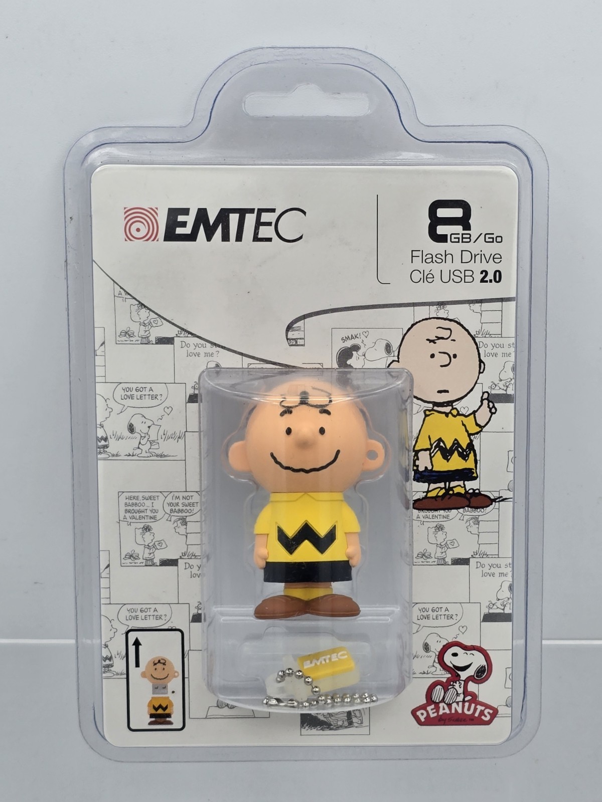 NEW EMTEC Charlie Brown Peanuts figure 8GB USB 2.0 Flash Drive