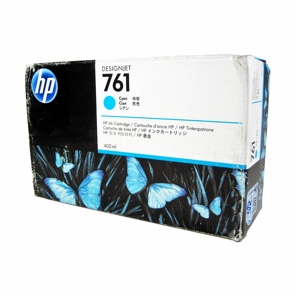 Genuine HP 761 Cyan 400ml Ink Cartridge CM994A DesignJet T7100, T7200 